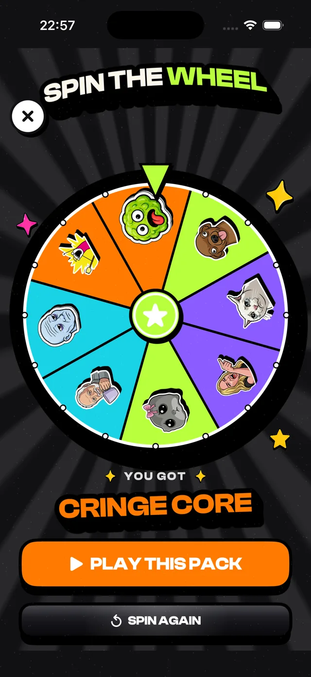 Be The Meme camera challenge screen